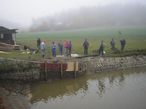 oprava rybníka 2008