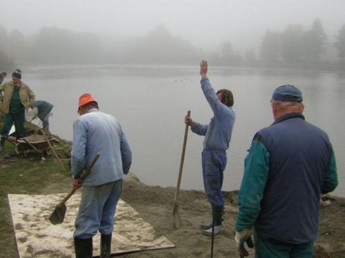 oprava rybníka 2008